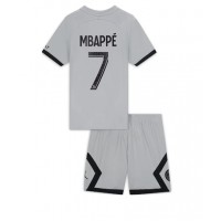 Paris Saint-Germain Kylian Mbappe #7 Fotballklær Bortedraktsett Barn 2022-23 Kortermet (+ korte bukser)